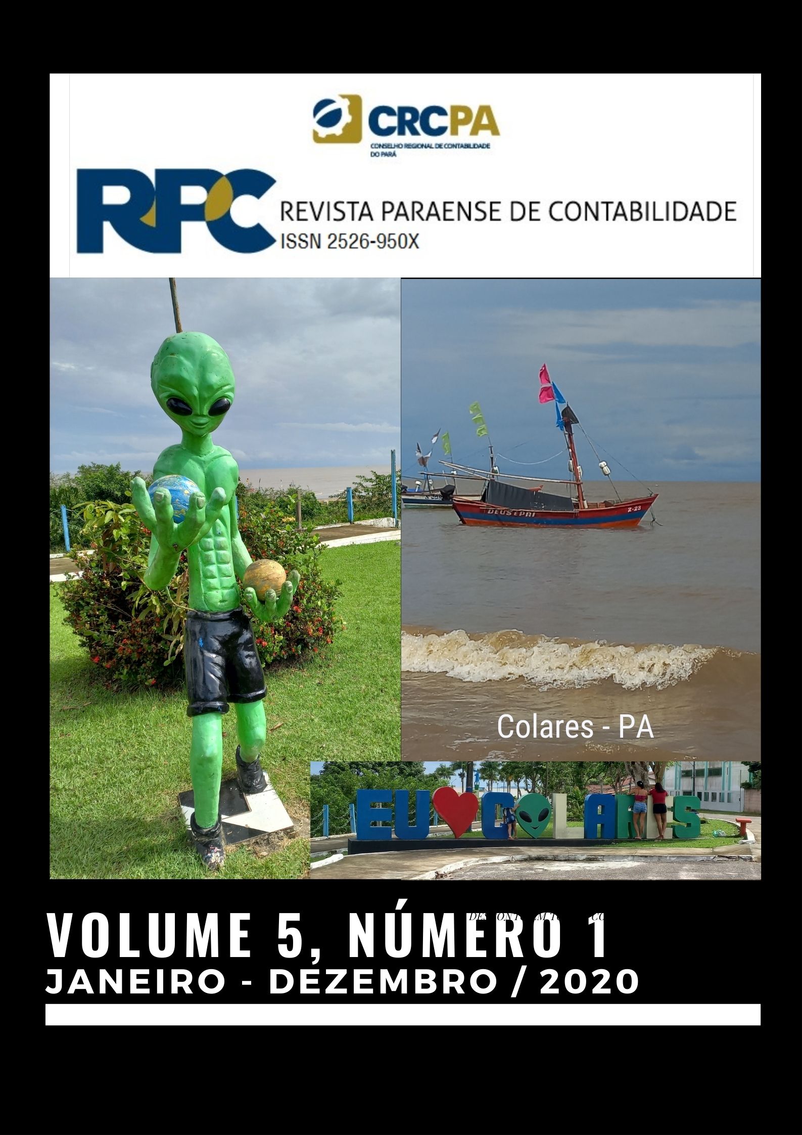 Revista Paraense de Contabilidade, Volume 5, número 1, período janeiro a dezembro do ano de 2020.